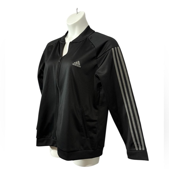 NEW, Adidas, Black 3-Stripes Classic Track Jacket Zip-Up, Plus Size 2XL - Picture 11 of 13